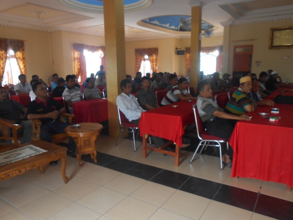 Peserta Rapat Bimbingan Tekhnis PPS Tentang Penghitungan Suara dan Rekapitulasi Suara tingkat PPS