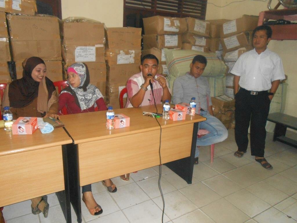 Salah Satu Peserta Parpol sedang Memberikan Usulan Rute